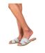 Womens/ladies Mae Instep Strap Sandals Baby Blue Where´s That From-3