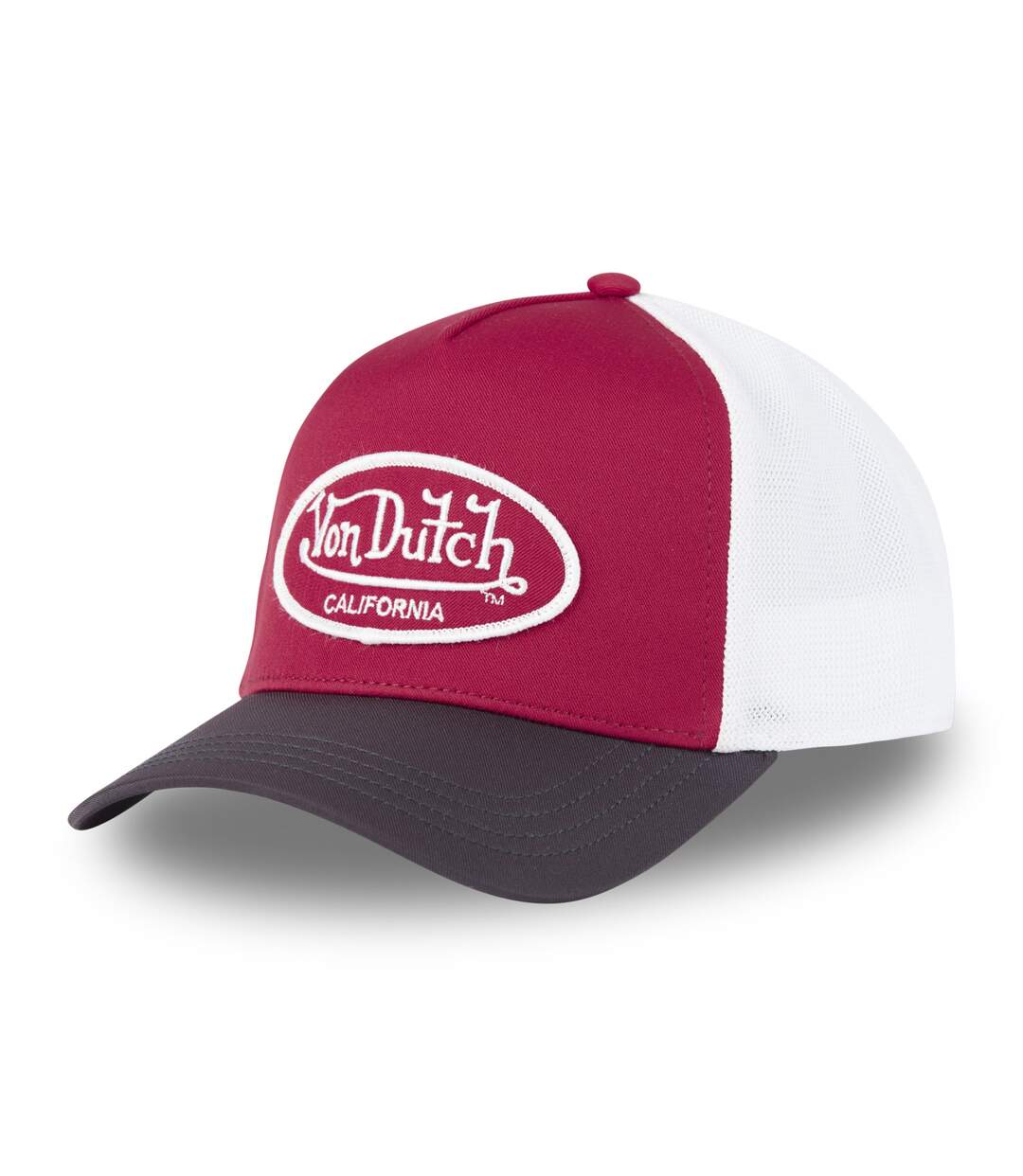 Casquette trucker avec filet et broderie Poly Vondutch-1