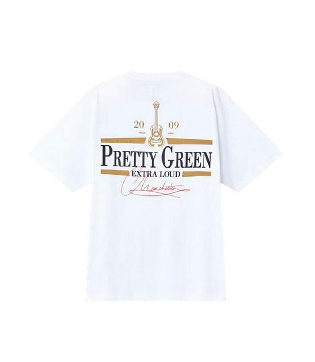 T-shirt Manches Courtes Homme Blanc Pretty Green-3