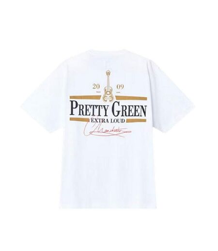 T-shirt Manches Courtes Homme Blanc Pretty Green