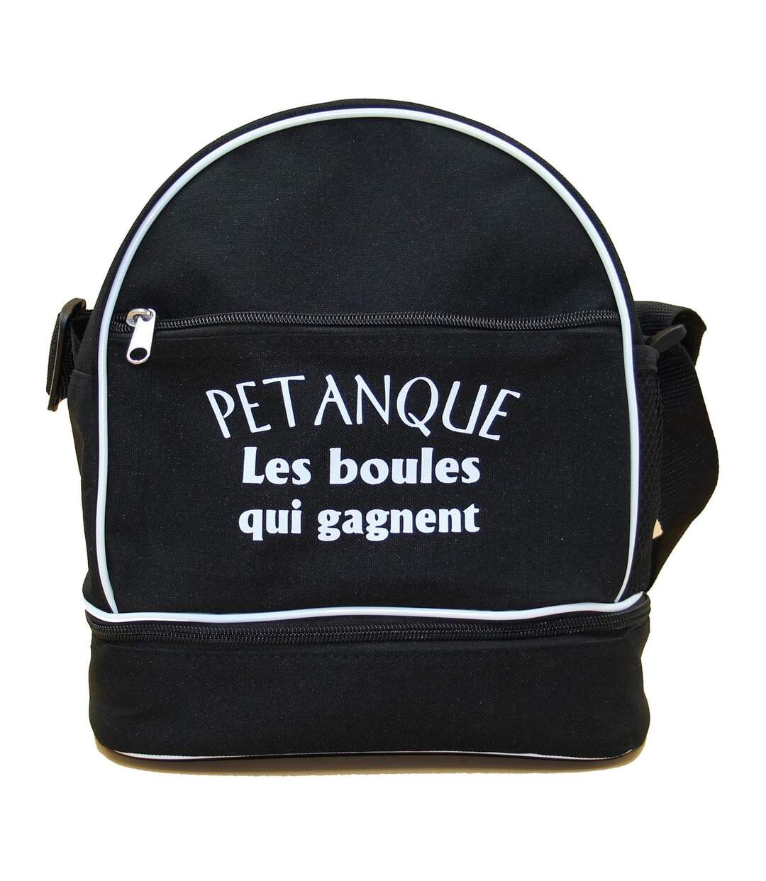 Sac bandoulière pour 3 boules de pétanque - Les boules qui gagnent - noir-2