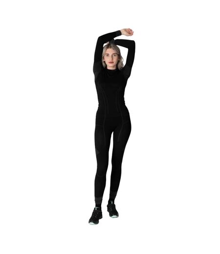 Haut Thermique Tactical Femme Noir Gris Alpinus