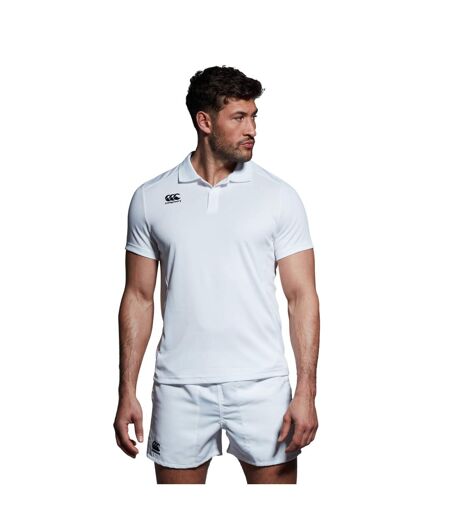 Mens Club Dry Polo Shirt White Canterbury
