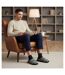 OZABI Pantoufles Ouvertes Homme, Jacquard Écossais, Semelle Antidérapante-5