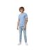 T-shirt Brett Adulte Bleu Clair Chiné Iqoniq-1