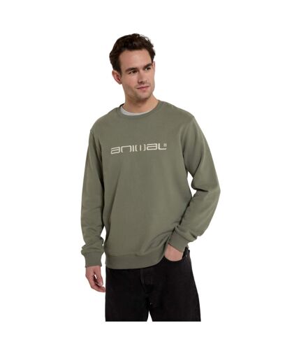 Animal Mens Driver Natural Sweatshirt (Green) - UTMW2897