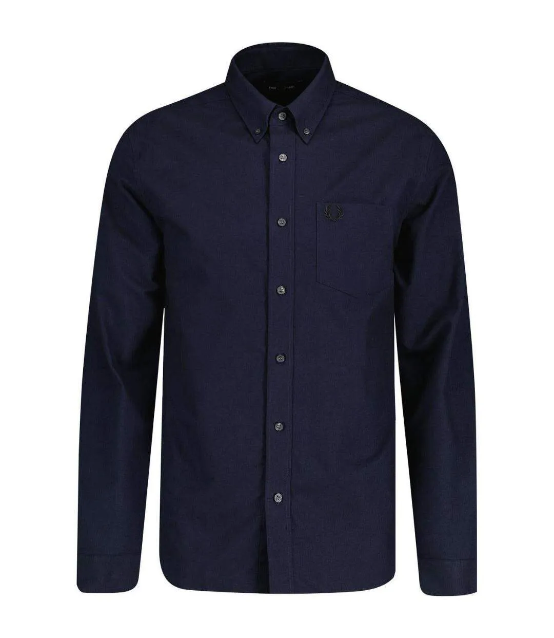 Chemise Manches Longues Homme Bleu Marine Français Fred Perry-1