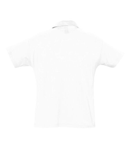 SOLS Mens Summer II Pique Short Sleeve Polo Shirt (White) - UTPC318