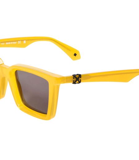Lunettes De Soleil Motif/style Carré Dalton Femme Taille Unique Jaune Gris Off White