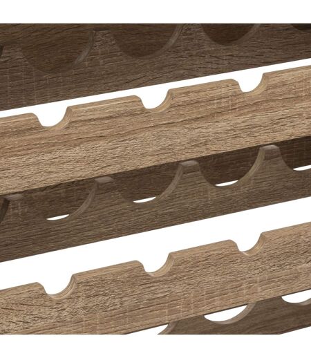 Meuble bar avec rack pour 25 bouteilles en bois ALIAJ - Noir