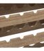 Meuble bar avec rack pour 25 bouteilles en bois ALIAJ - Noir-4