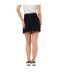 Womens/ladies Denim Full Zip High Waist Mini Skirt Black White Brave Soul-3