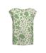 T-Shirt beige/vert femme only selina-2