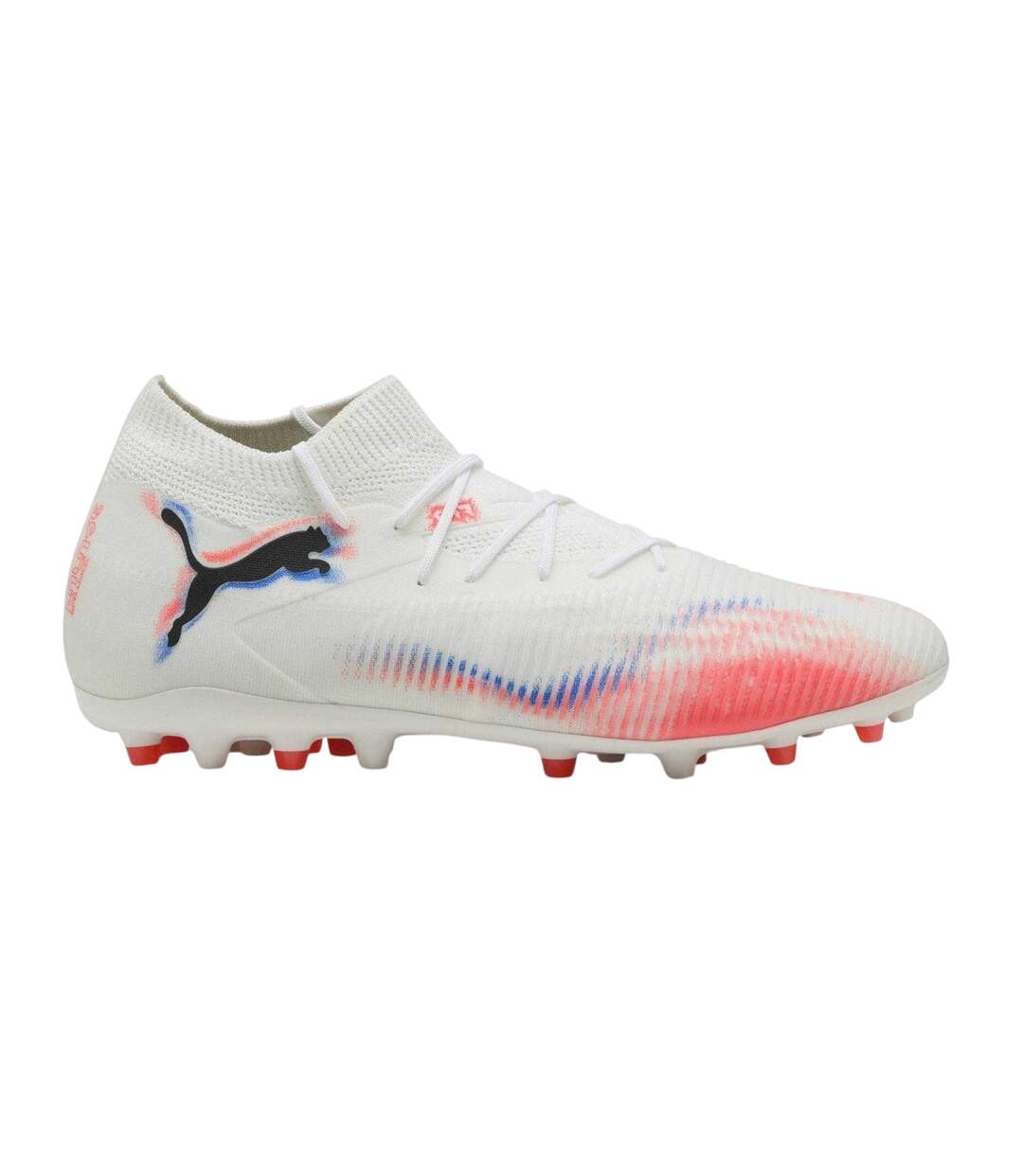 Mens Future 8 Match Flat Firm Ground Football Boots  White Puma-1