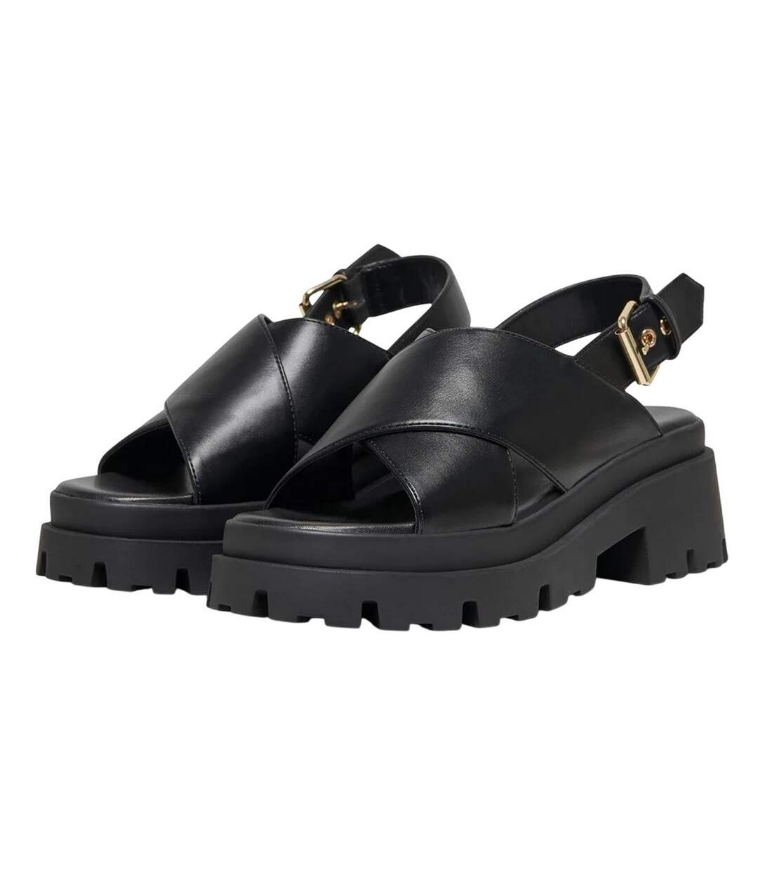 Womens/ladies onldoja 10 sandals black Only-1