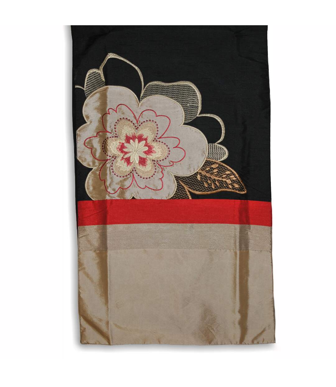 Kyoto table runner 40x200cm black Riva Home-1