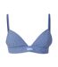Womens/ladies Tavin Plaid Bralette Blue WRSTBHVR-1
