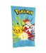 Serviette pikachu vs scorbunny bleu / jaune / rouge Pokemon