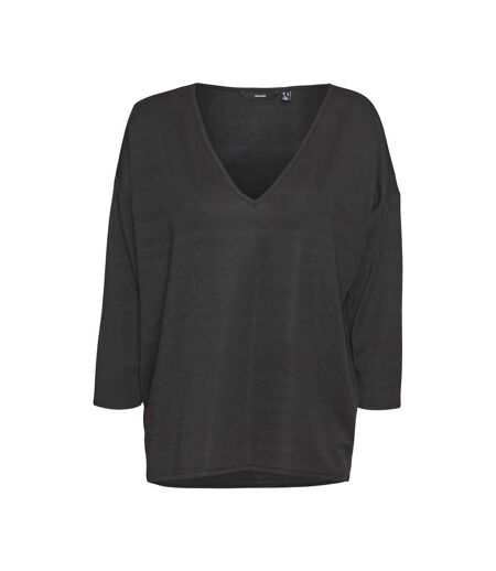 T-Shirt Noir Femme Vero Moda Kanva - L