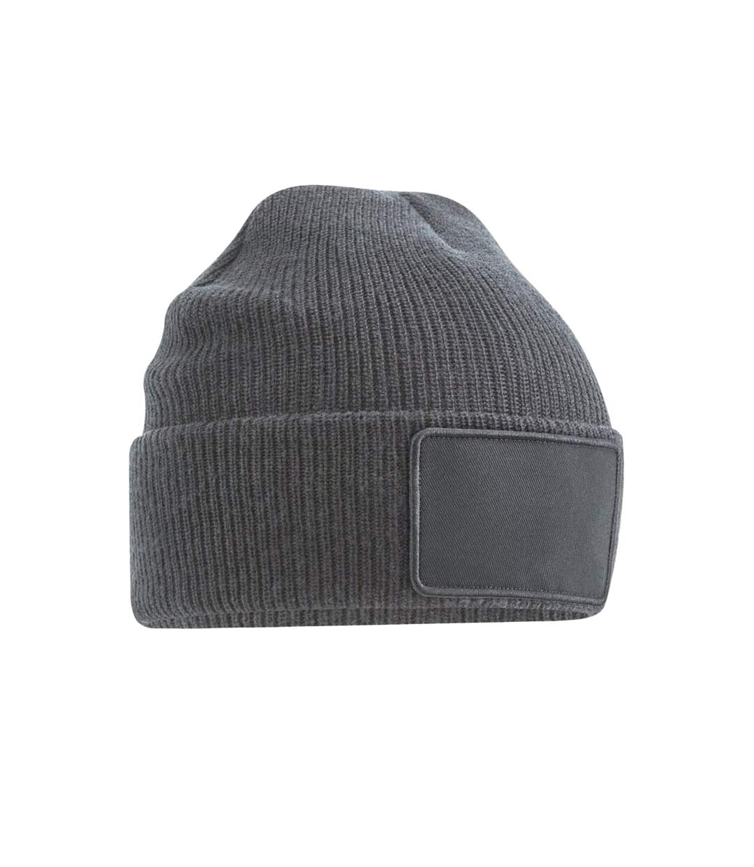 Beechfield Thinsulate Removable Patch Beanie (Graphite Grey) - UTBC4996-2
