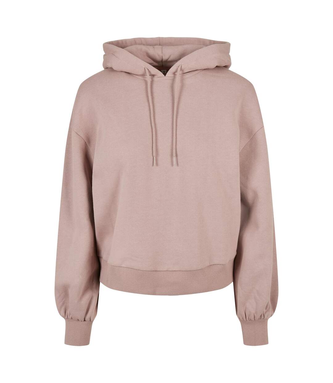 Sweat À Capuche Femme Rose Pâle Build Your Brand-1