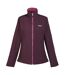 Womens/ladies connie v softshell walking jacket deep plum marl Regatta-1