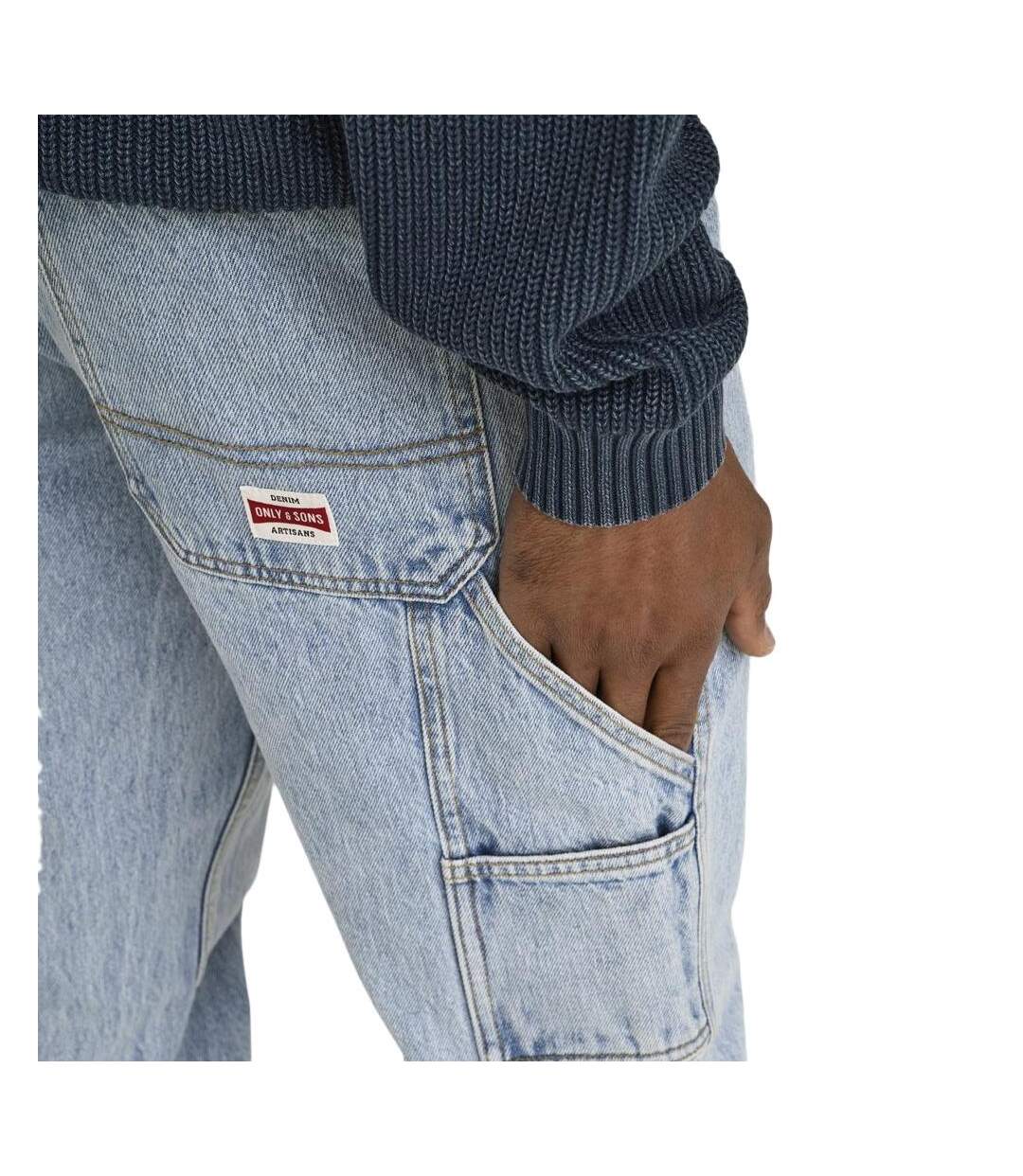 Jean bleu clair homme only & sons edge straight-3