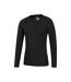 Mountain Warehouse Mens Talus Henley Thermal Top (Black)