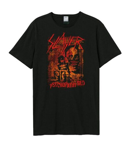 T-shirt psychopathy red adulte noir Amplified