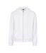 Sweat À Capuche À Fermeture Éclair Pour Hommes Blanc Build Your Brand-1
