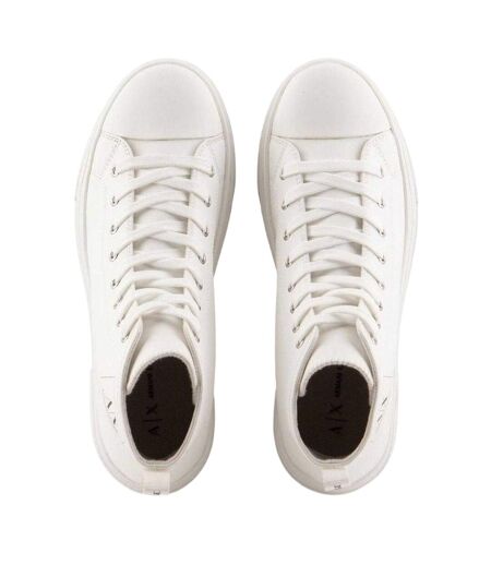 Baskets Montantes Femme Blanc Cassé Armani Exchange