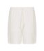 Mens Linen Plain Shorts White Emporio Armani EA7-2