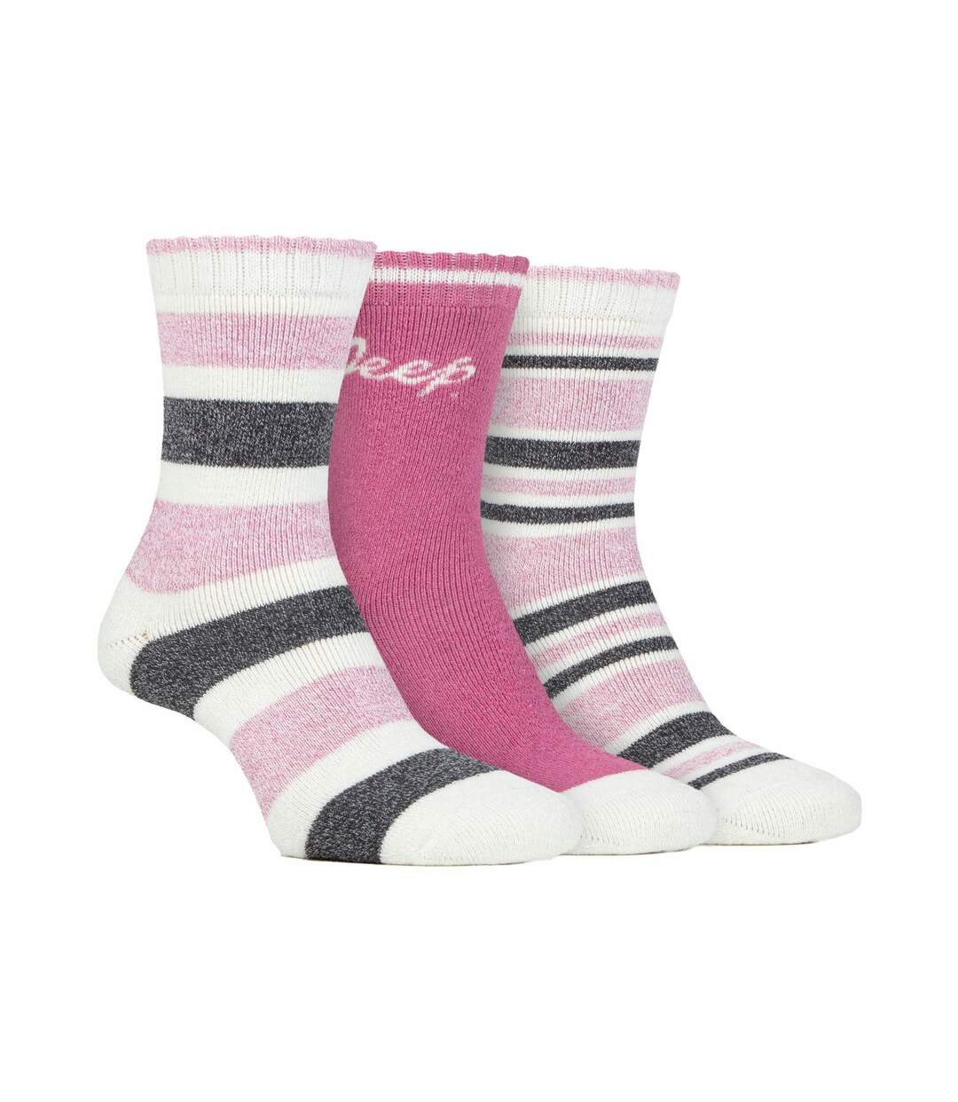 3 Pack Ladies Performance Boot Socks | Women's Ribbed Cushioned Comfort Socks-1