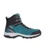Womens/ladies Leather Waterproof Thermal Hiking Boots Dark Teal Mountain Warehouse-2