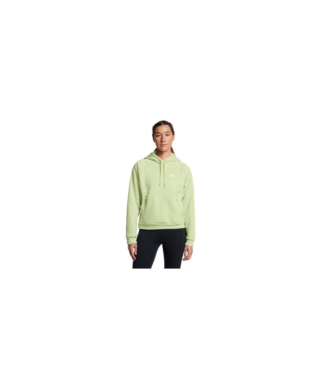 Sweat À Capuche Pro Femme Vert Under Armour-1