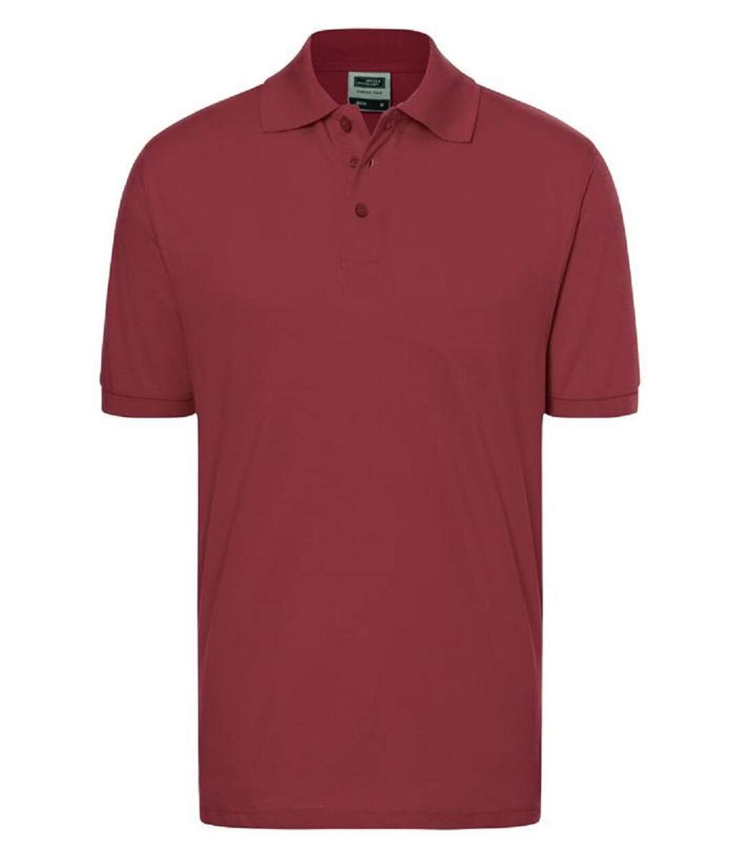 Polo manches courtes - Homme - JN070C - rouge bordeaux