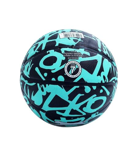 Ballon De Basket Motif/style Néon Taille 3 Noir Vert Slazenger