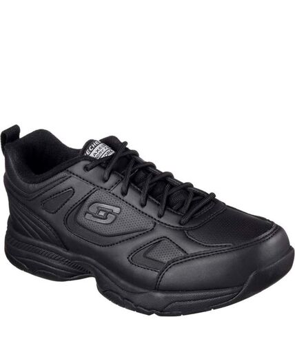 Womens/ladies dighton-bricelyn sr leather relaxed fit safety shoes black Skechers