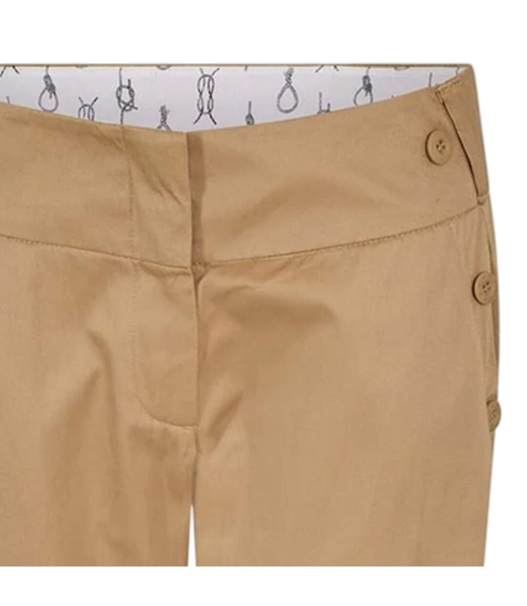 Womens/ladies Tailored Trousers Beige Puma-3