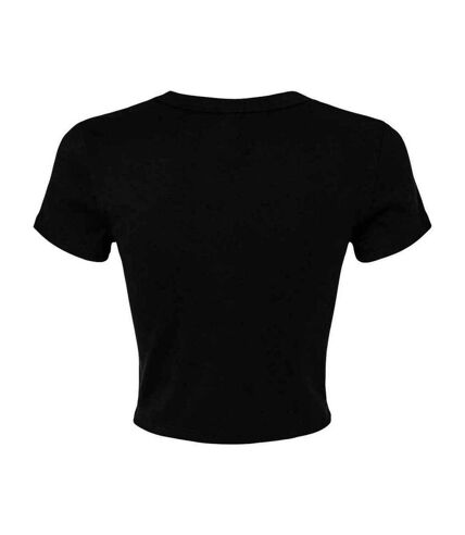 Haut court femme noir uni Bella + Canvas