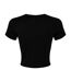 T-shirt court femme noir uni Bella + Canvas