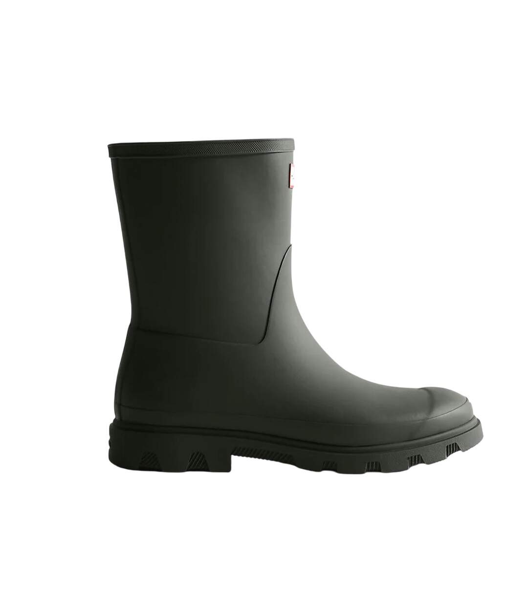 Mens downpour short wellington boots dark olive Hunter-3