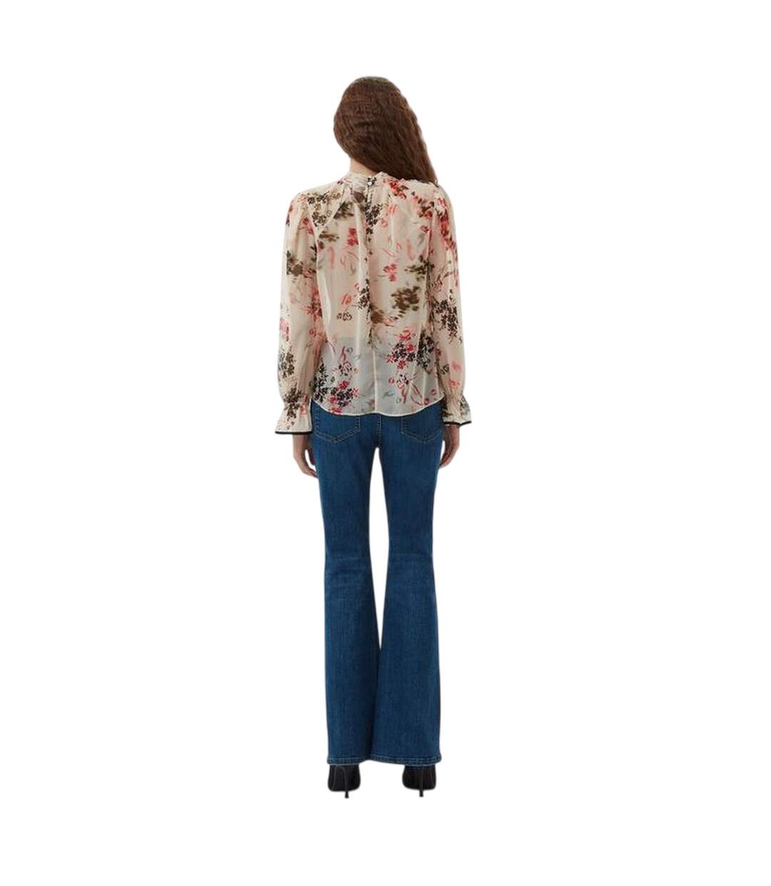 Blouse Motif/style Floral Hallie Femme Crème Rouge Écarlate French Connection-3