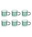 Lot de 6 Mugs en Verre Lexi 25cl Émeraude-1