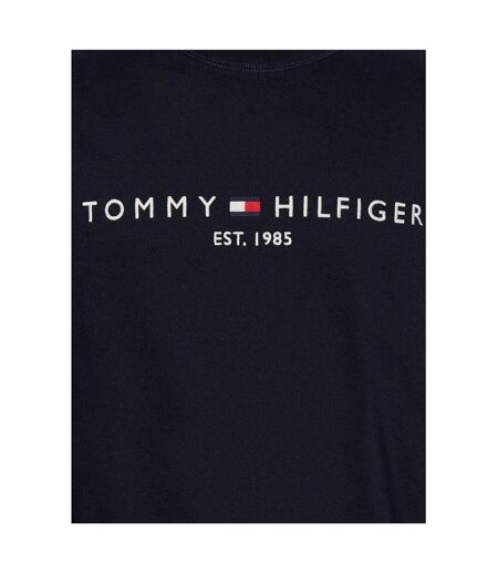 Mens Established Crew Neck Regular Sweatshirt Sky Blue Tommy Hilfiger
