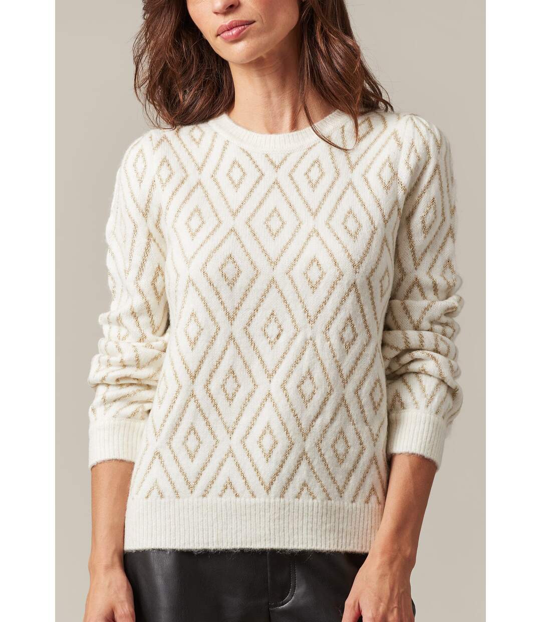 Pull femme à motifs géométriques MAINA-1