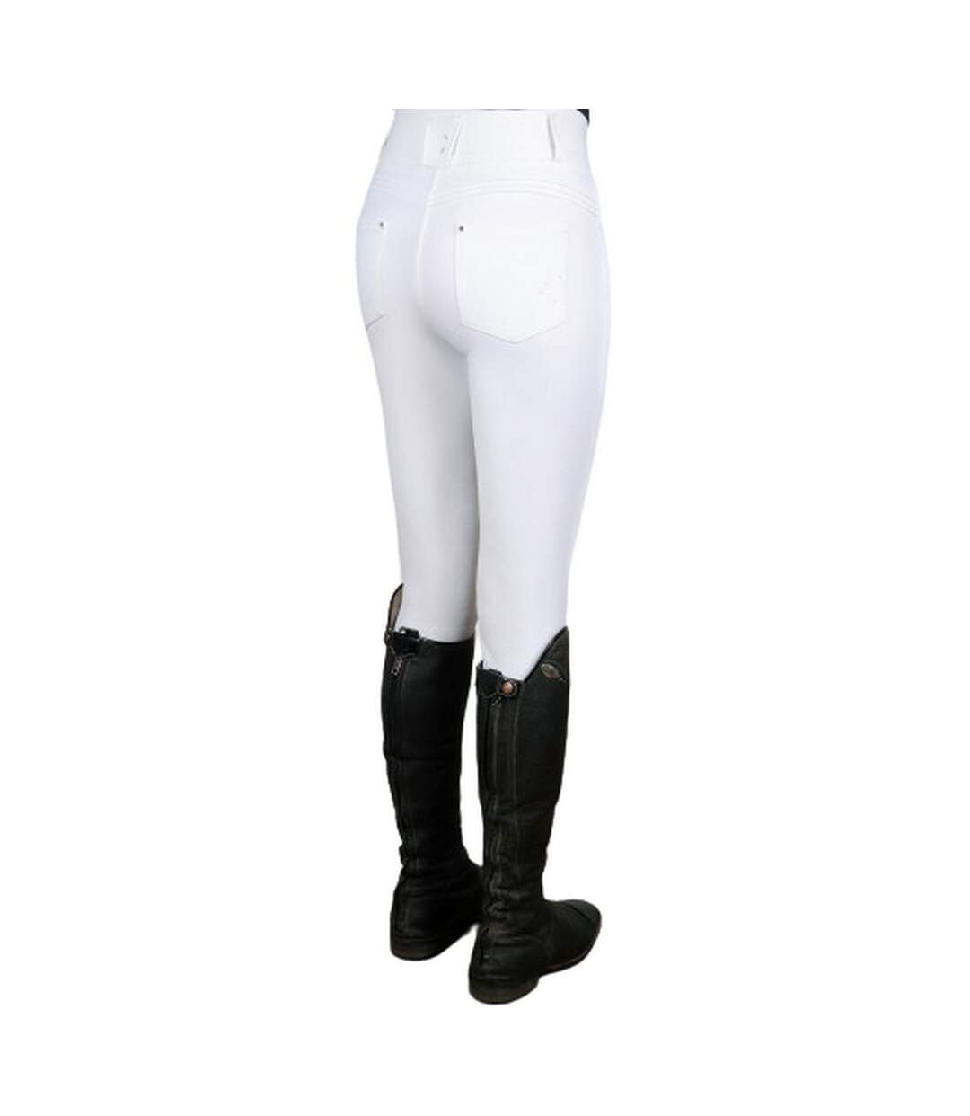 Womens/ladies Ledmore Diamante Breeches White Coldstream-2