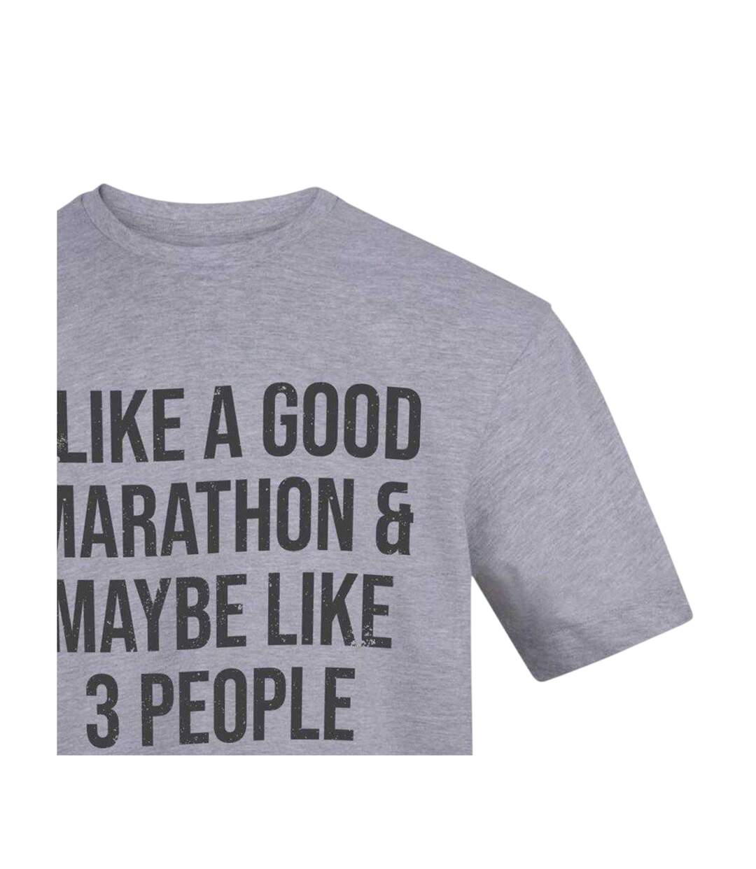 T-shirt Like A Good Marathon Homme Gris AWD-3