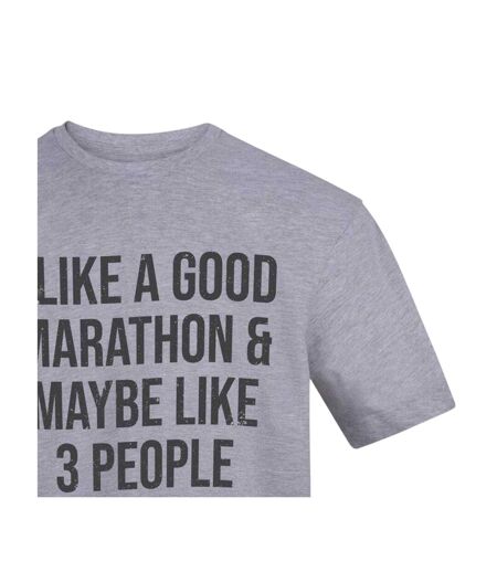 T-shirt Like A Good Marathon Homme Gris AWD
