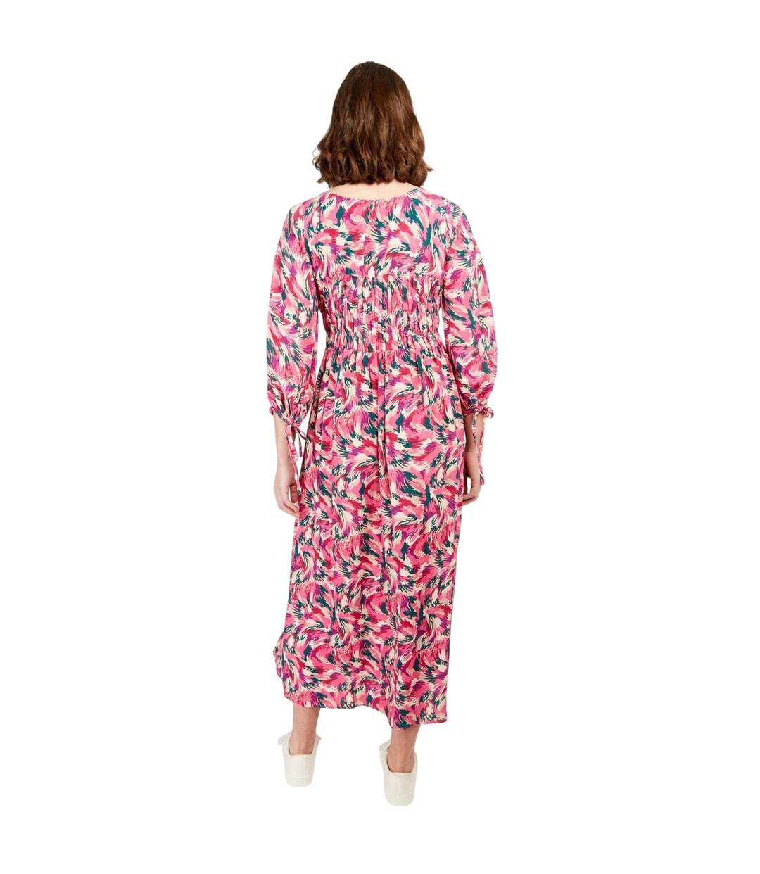 Womens/ladies Floral Maxi Dress Multicoloured Little Mistress-2